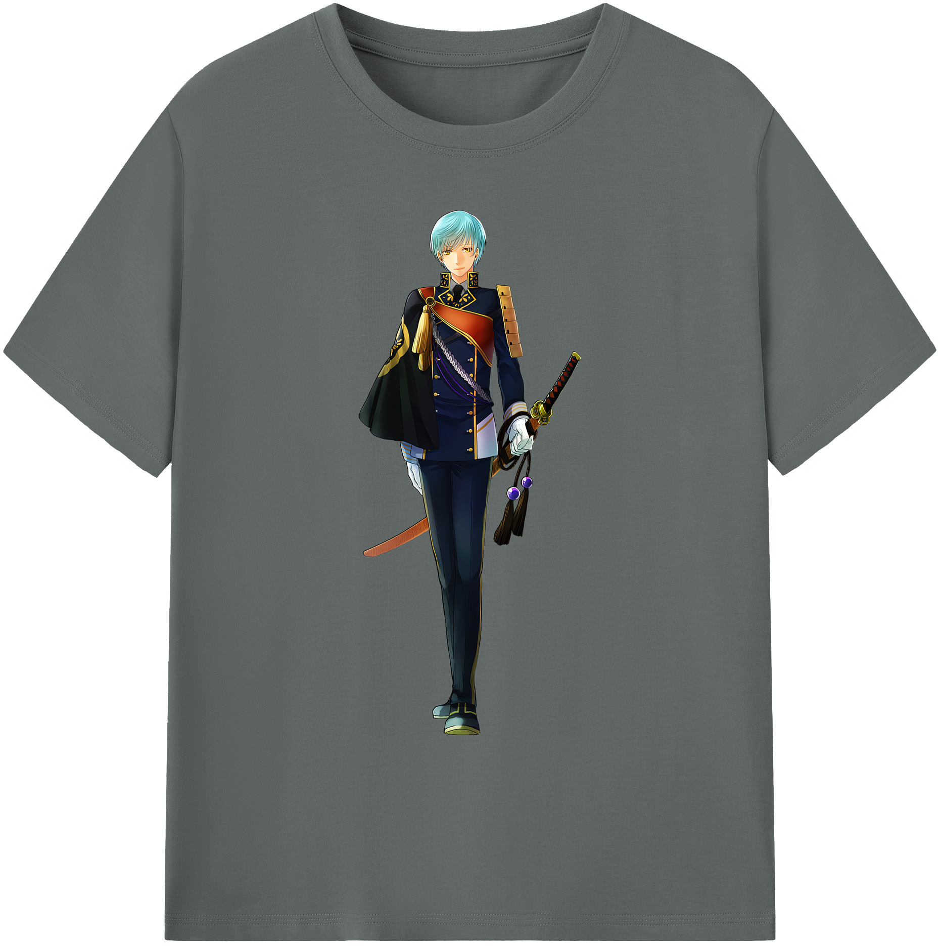 （画像用） 刀剣乱舞 Touken Ranbu 綿100％ メンズ半袖Tシャツ｜肌触りやわらか＆通気性